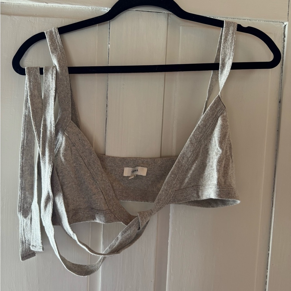 OZMA organic silk wrap bra